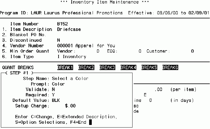 setting up the inventory26